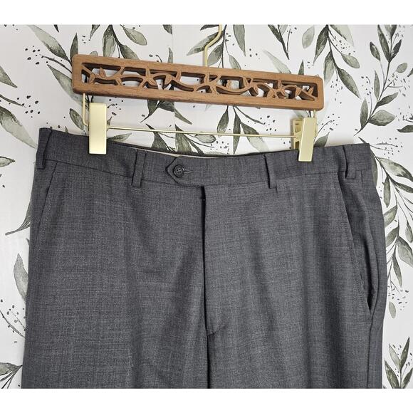 Santorelli Pants Gray Mens Size 36 Dress Pants Wool